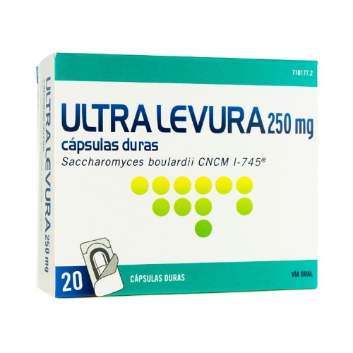 ULTRA-LEVURA 250 MG CAPSULAS DURAS, 20 cápsulas