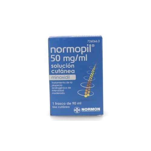 NORMOPIL 50 MG/ML SOLUCION CUTANEA, 1 frasco de 90 ml