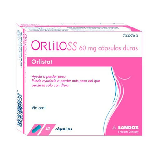 ORLILOSS 60 MG CAPSULAS DURAS, 42 cápsulas (PVC-PVDC/AL)