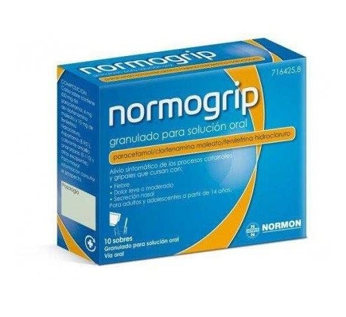 NORMOGRIP GRANULADO PARA SOLUCION ORAL, 10 sobres