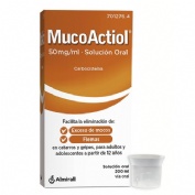 MUCOACTIOL 50 MG/ML SOLUCIÓN ORAL , 1 frasco de 200 ml